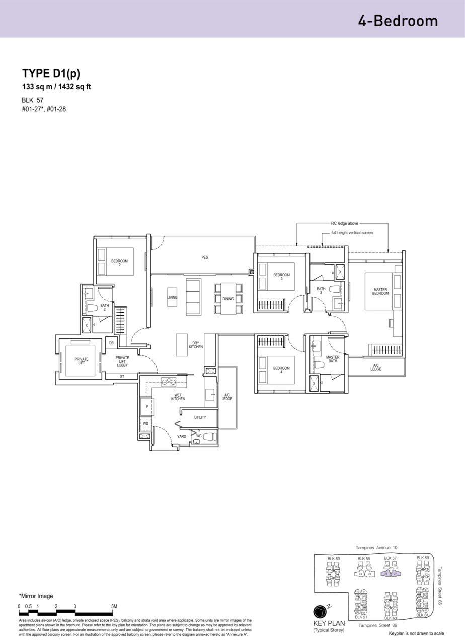 4-bedroom unit