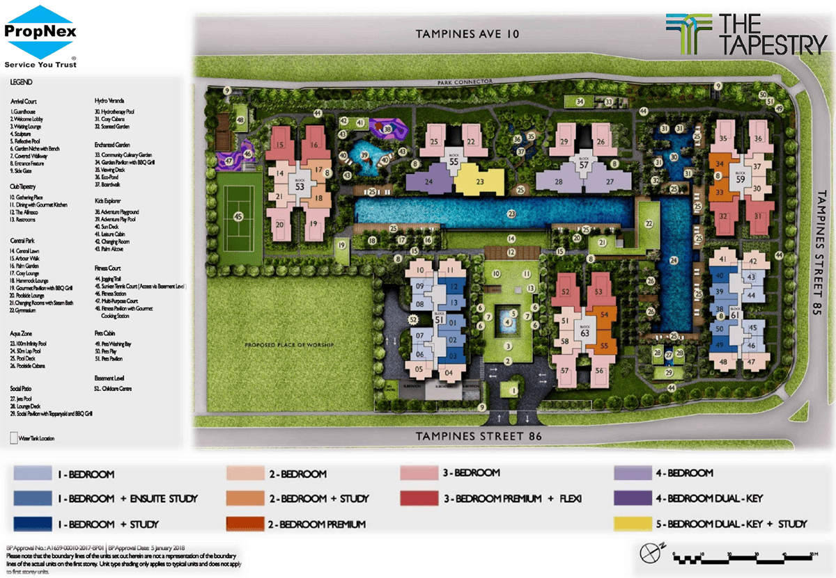 the tapestry site plan